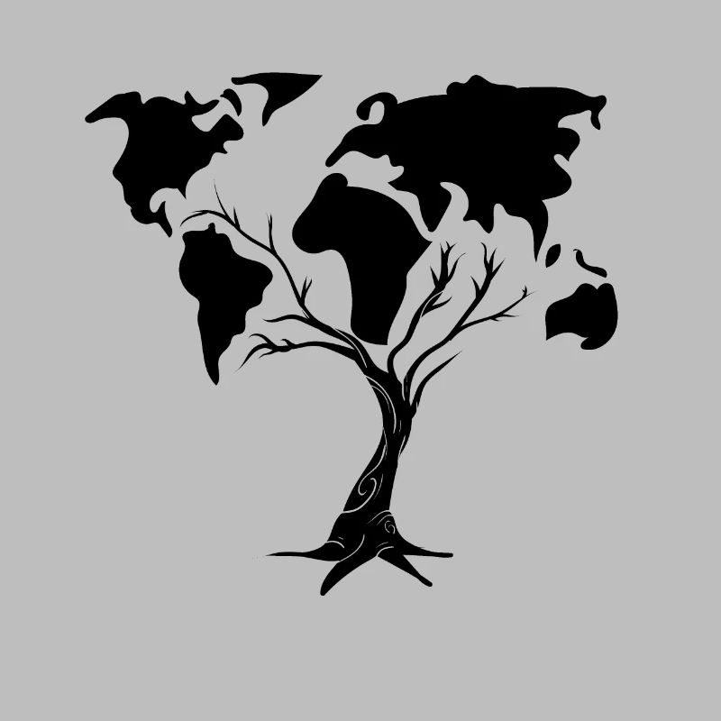 Tree Environment World Map Save the planet