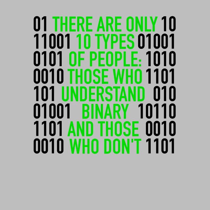 Il n'y a que 10 types de personnes | Code binaire, informatique