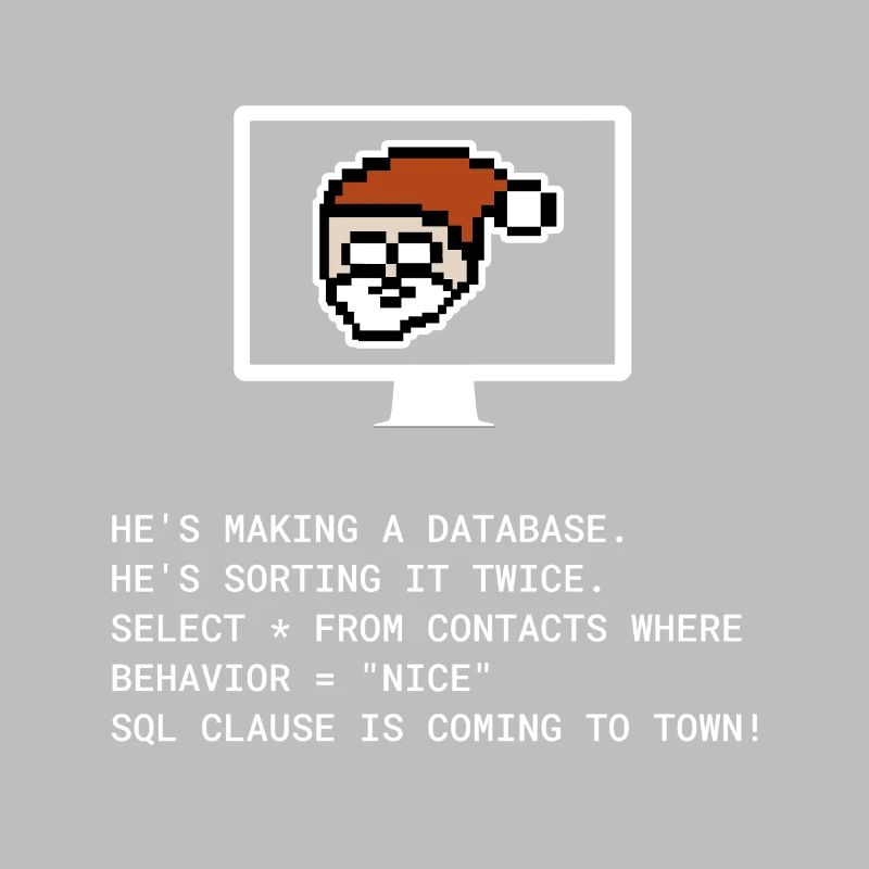 Christmas SQL Clause programmer IT gift