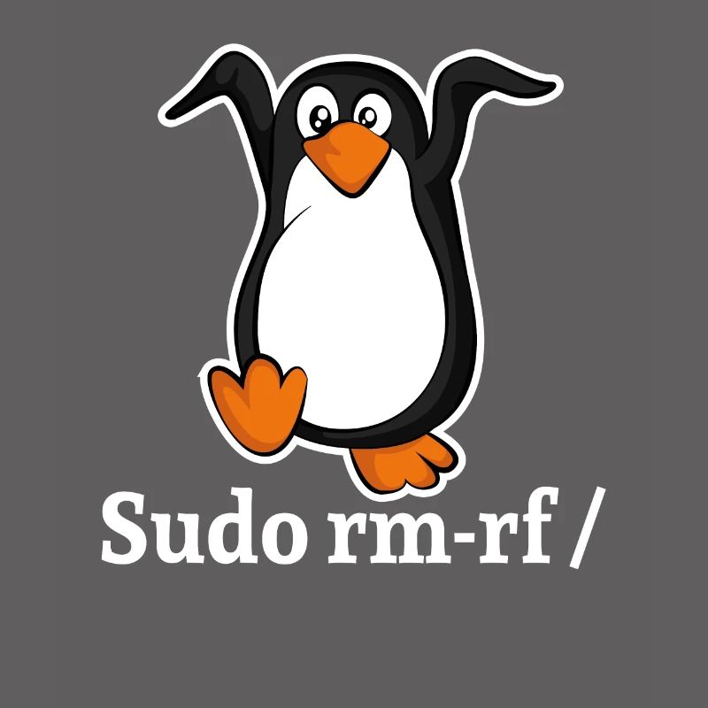 Tux Linux Penguin Sudo Rm Rf | Computer Geek Hack