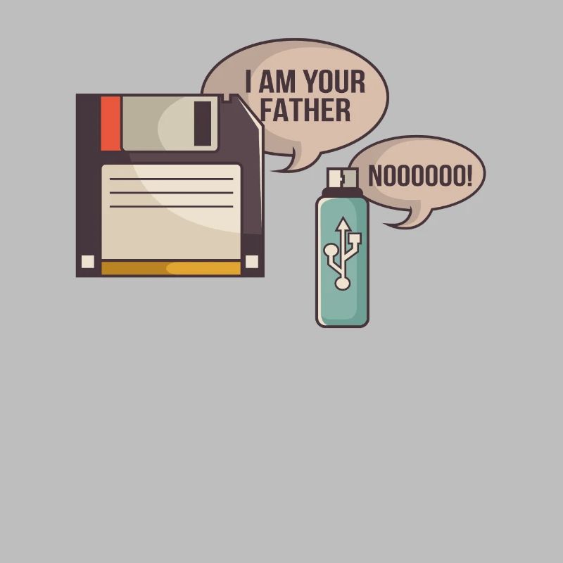 USB Floppy Disk I on Your Father | Computer Nerd