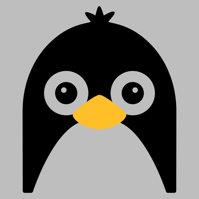 Visage de pingouin mignon