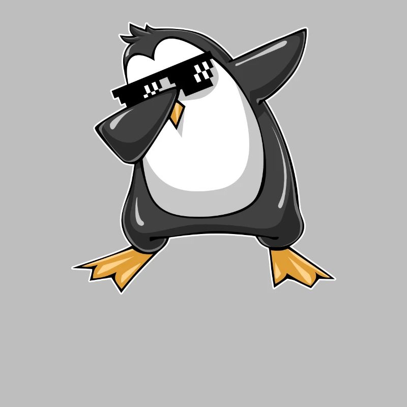 Dabbing Penguin, Cool Dab Dance Cartoon, Dancing