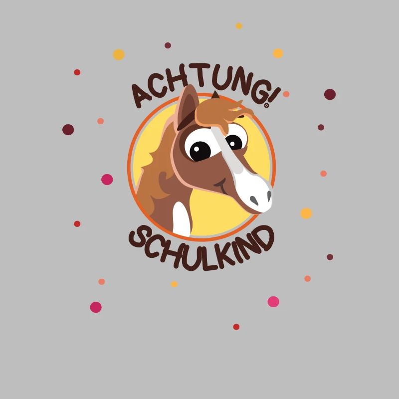 Achtung Schulkind Süßes Pferd Geschenk Mädchen