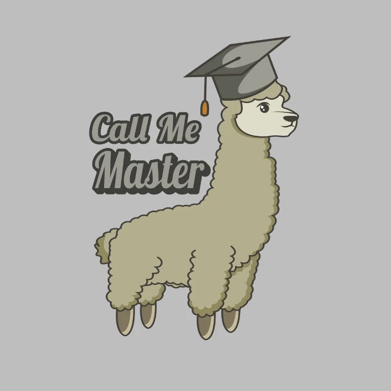 Master Studium Absolvent Uni Alpaka Abschluss Cool