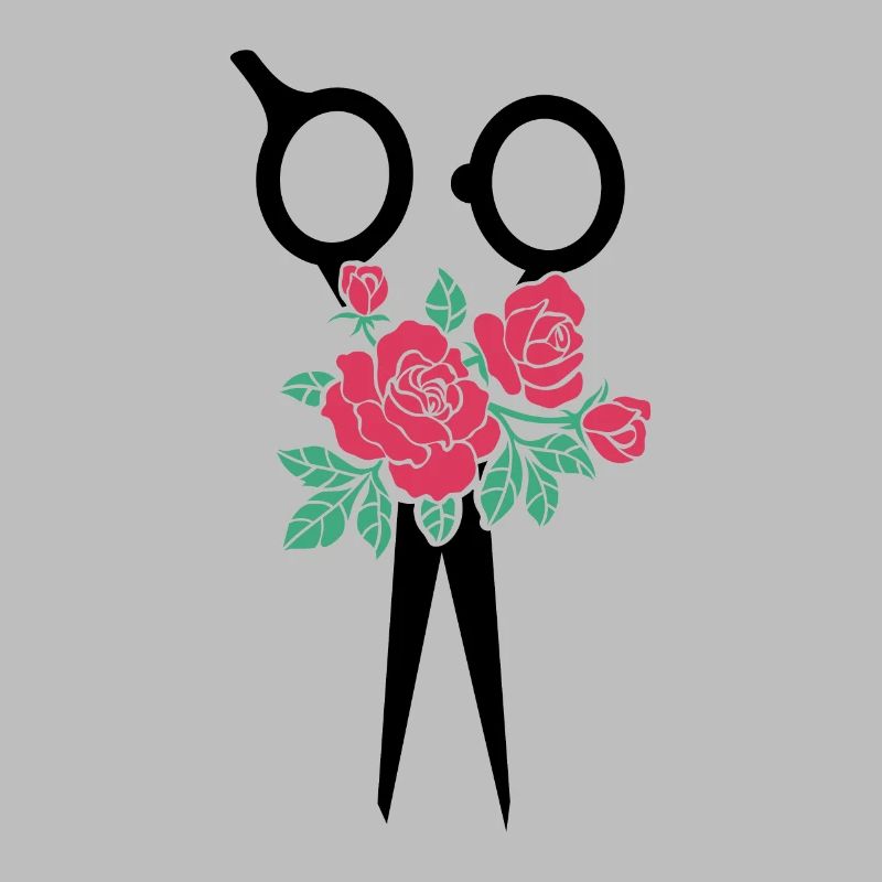 Blumen Friseurschere