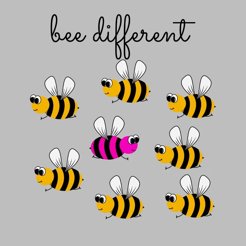 bee different - sei anders - sei du selbst - Biene