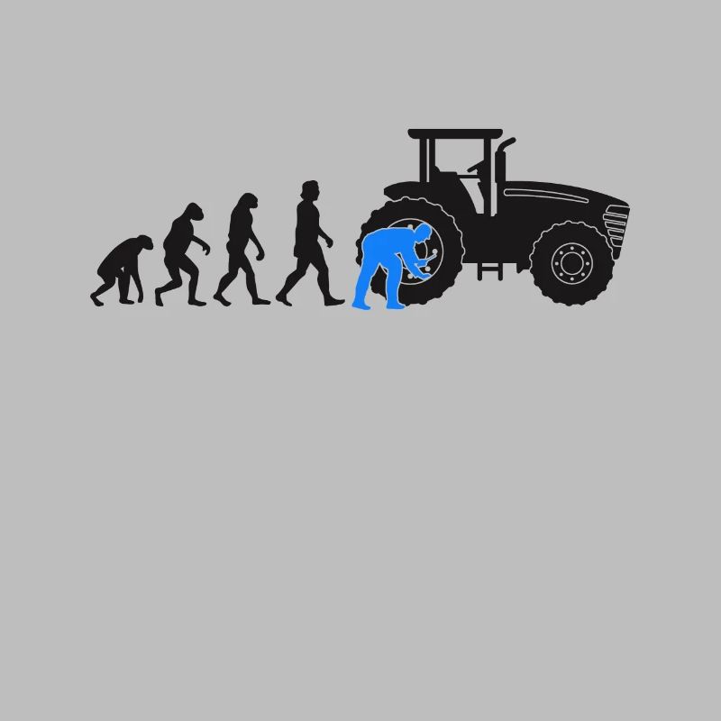 Farm machinery mechanic evolution tractor gift