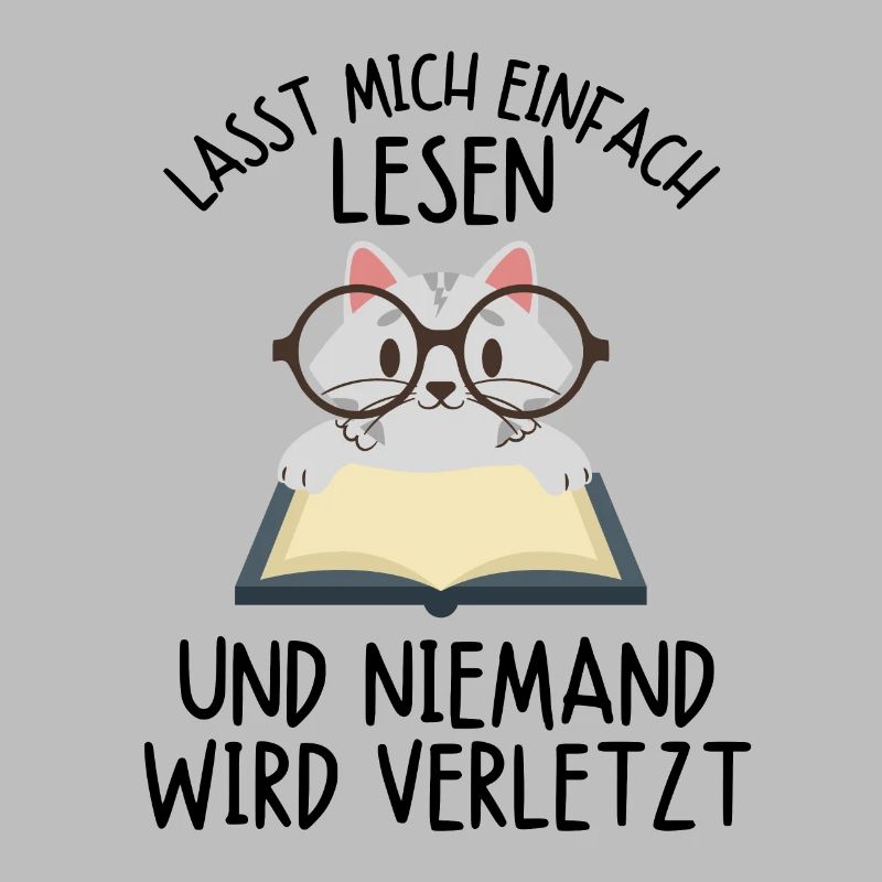 Leseratte Katze Katzen Buch Bücher Kätzchen Spruch