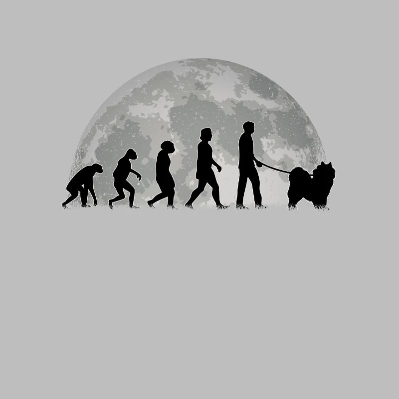 Samojede Evolution lune Chien de traîneau Samojede