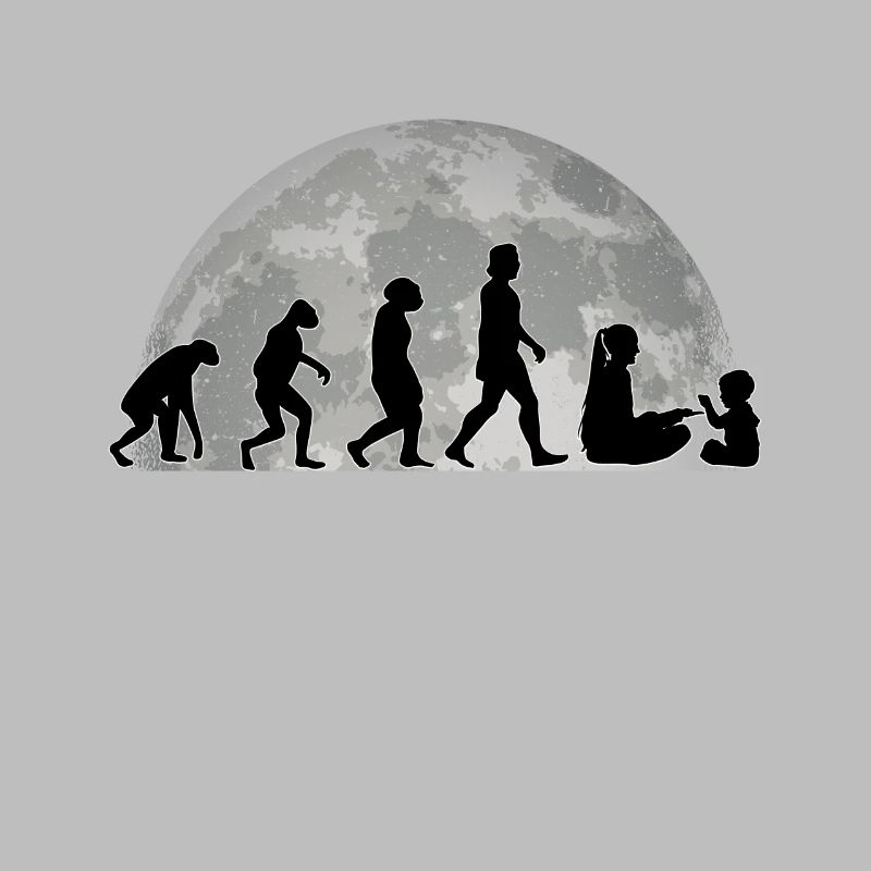 Kindergarten teacher Evolution Moon Educator Gift