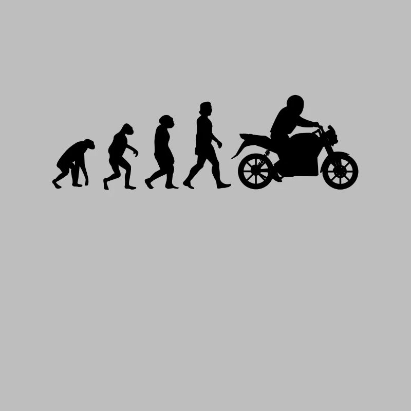 Motorradfahrer Evolution Motorrad Biker