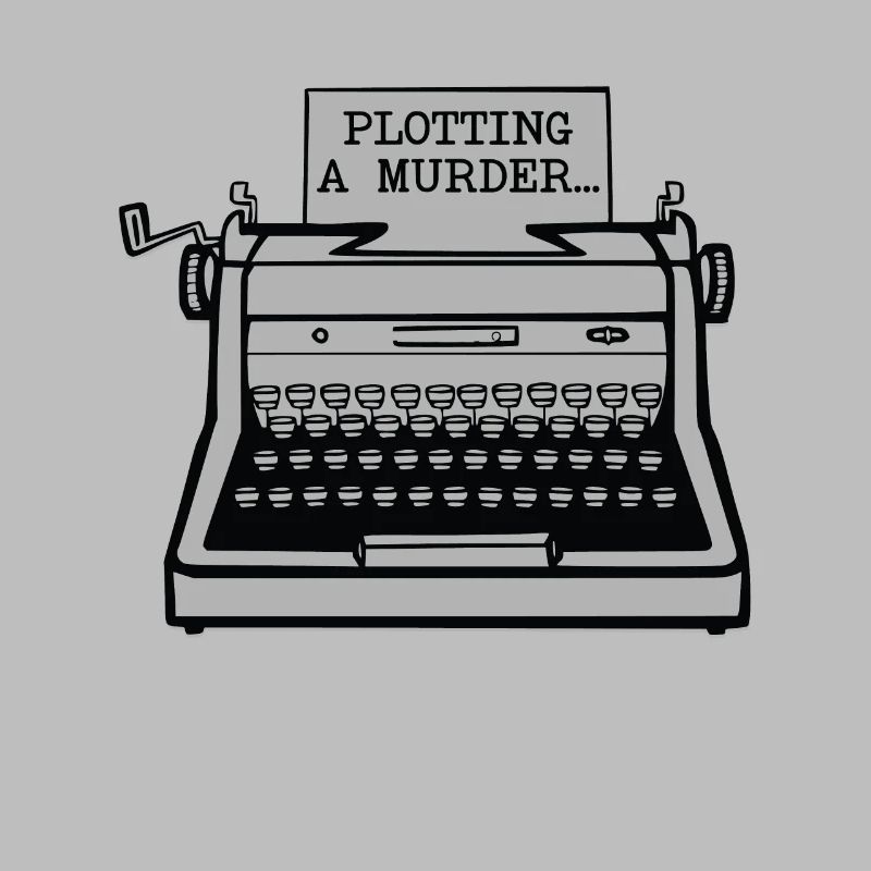 Plotting A Murder Typewriter Author Writer Book