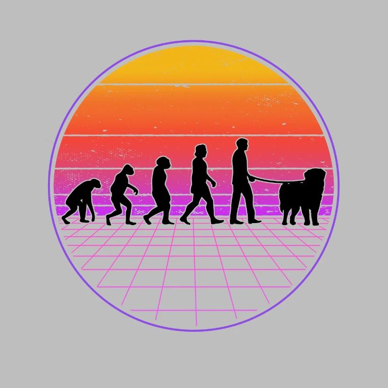 Leonberger Evolution Vaporwave