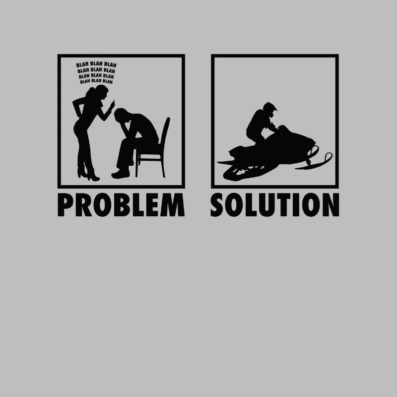 Winter Snow Jet Ski Snowmobile Statement Problem