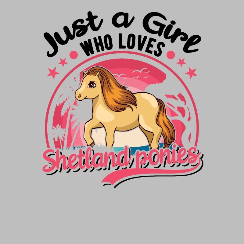 Shetlandpony Mädchen Shetland-Pony Shetty