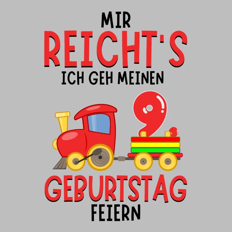9. Geburtstag Geburtstagsgeschenk mit Eisenbahn