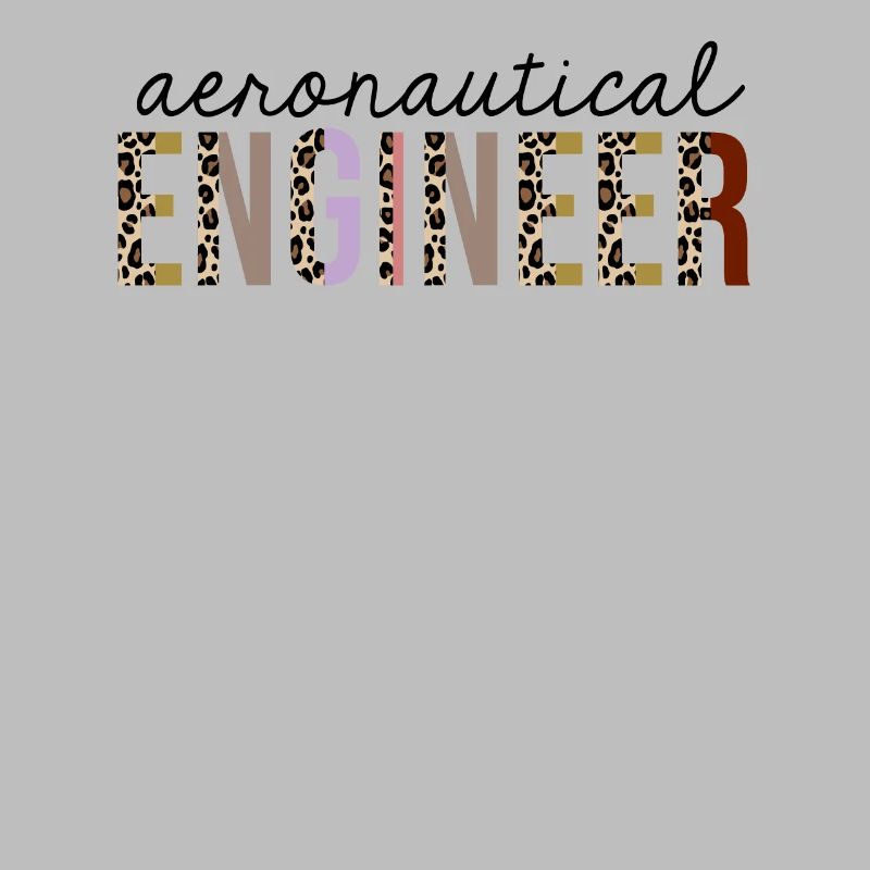 Aeronautical Engineer Leopard Print Funny