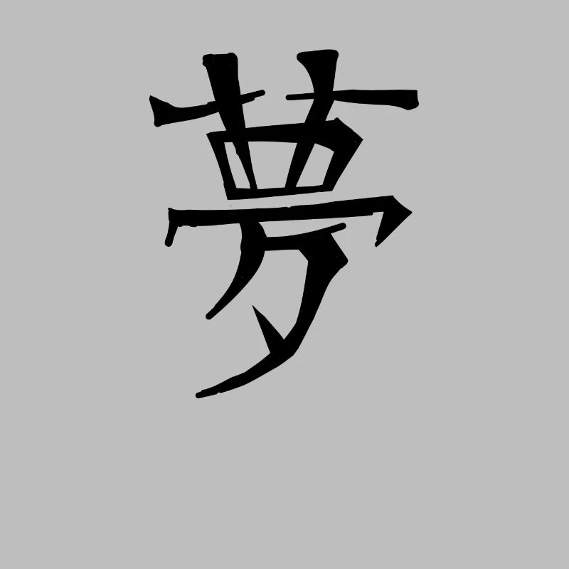 Dream Chinese Script Character Symbol