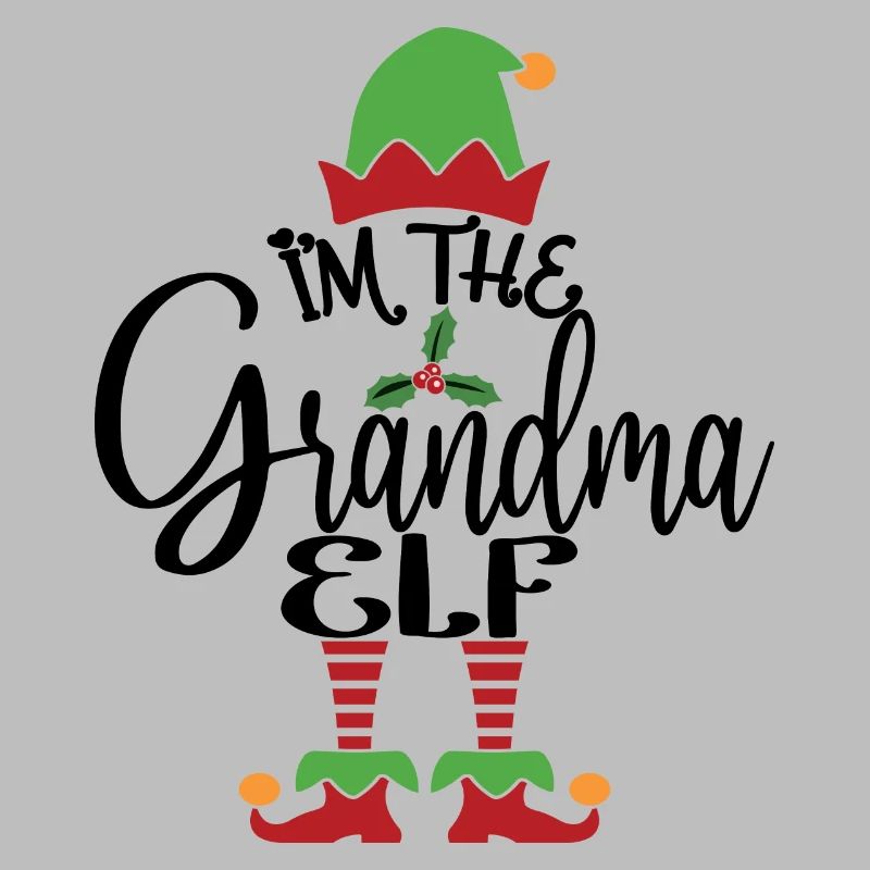 Oma Elf süßes lustiges passendes Weihnachtskostüm