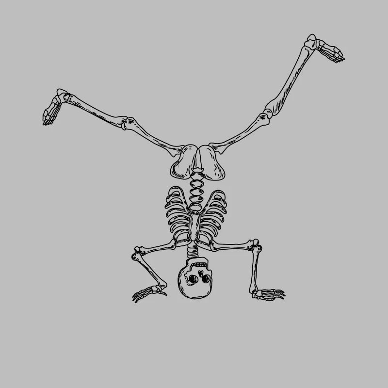 Breakdance Breakdancer Breakdancing Skelett