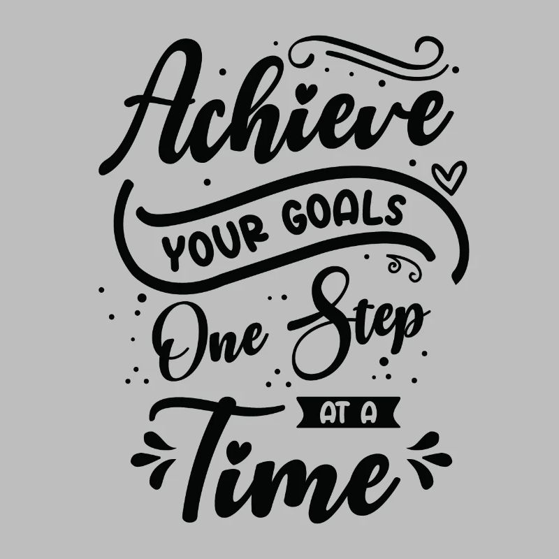 Typographie d’objectif La vie cite un message positif