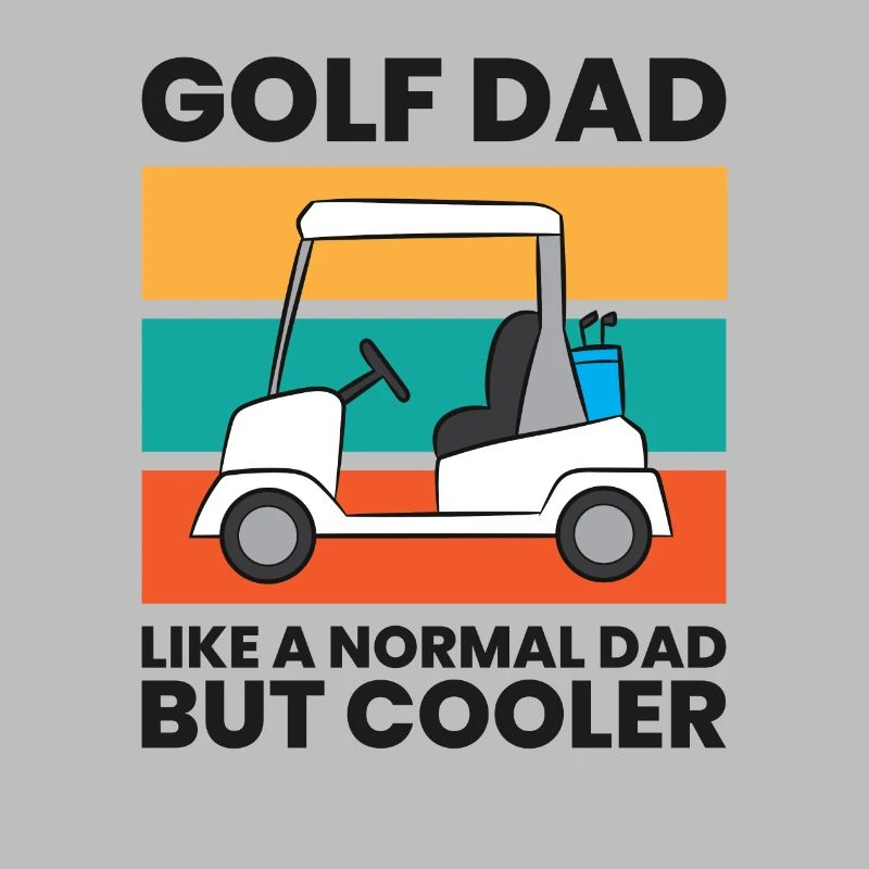 Papa de golf comme un père normal mais plus cool