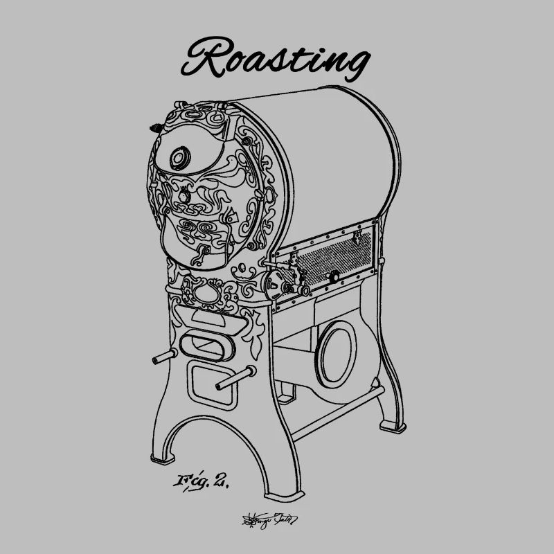 Roastery Coffee Beans Drawing Roasting Machine