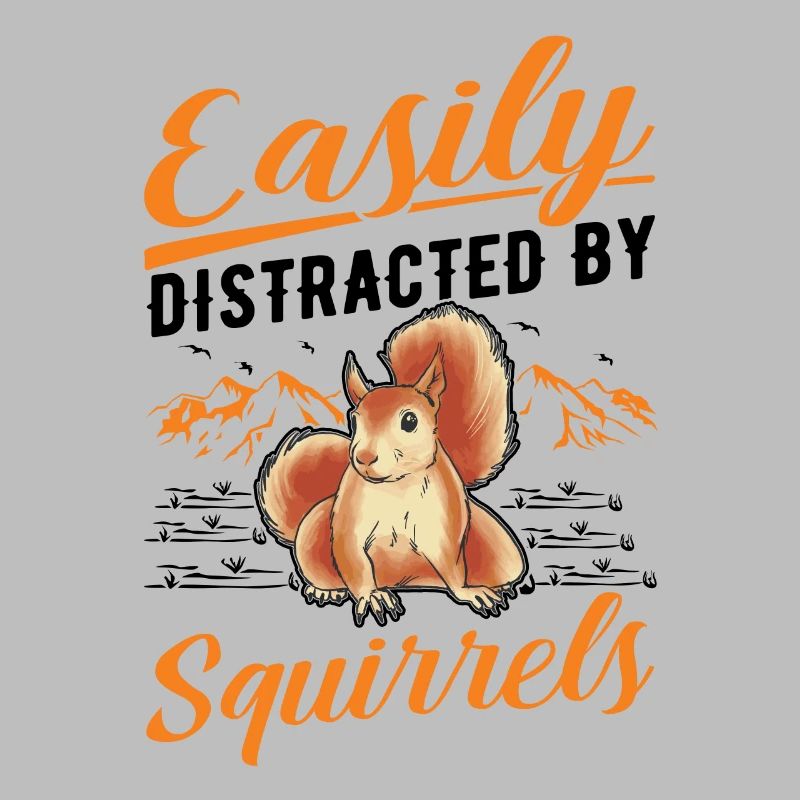 Facilement distrait par les écureuils Eichhörnchen