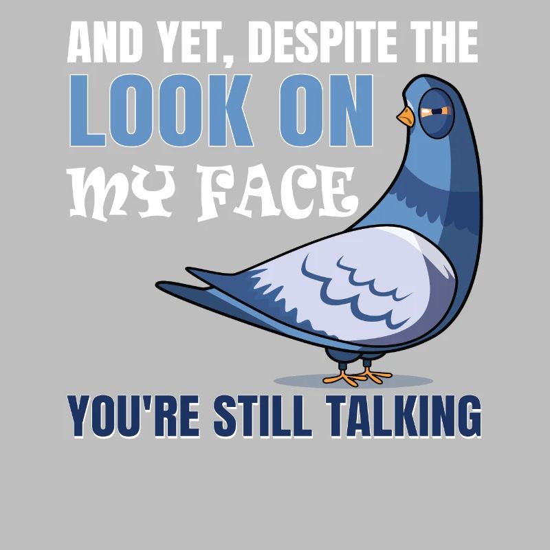Despite my expression, I'm still talking