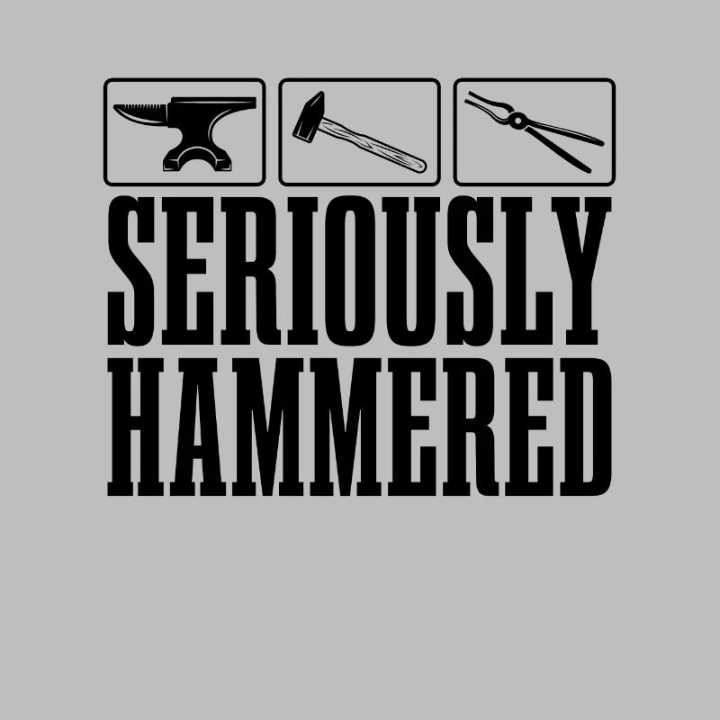 Seriously Hammered Forging Iron Worker Blacksmiths