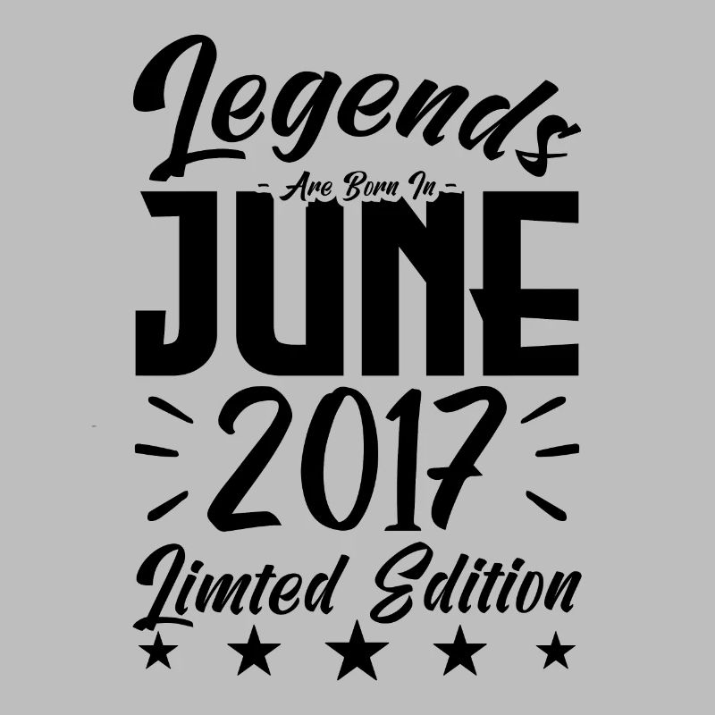 Geboren Juni 2017 Geburtstagsgeschenk 2017.