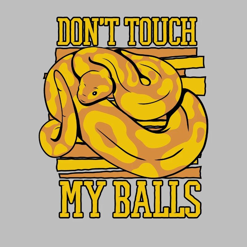 Ne touchez pas à mes balles Snake Python Boule banane