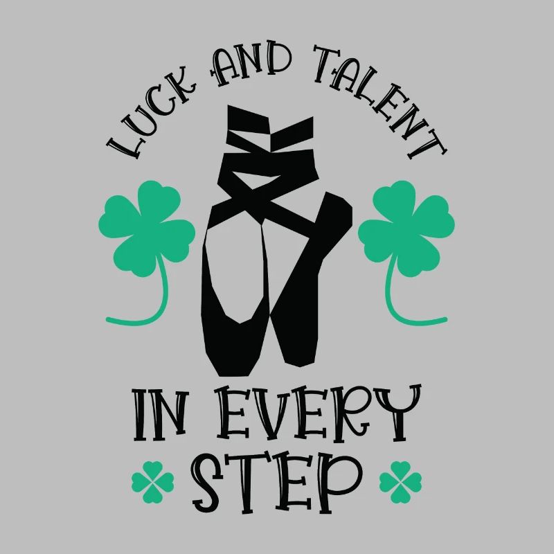 St. Patrick's Day Ballet Dancer Shamrock Clover