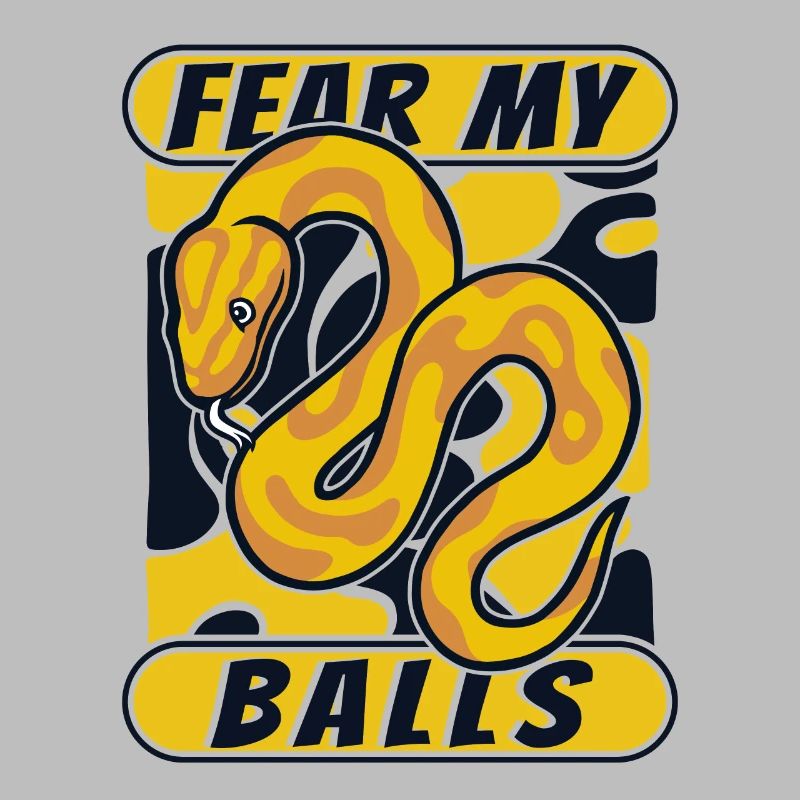 Fear My Balls Python Schlange Banana Ball Python