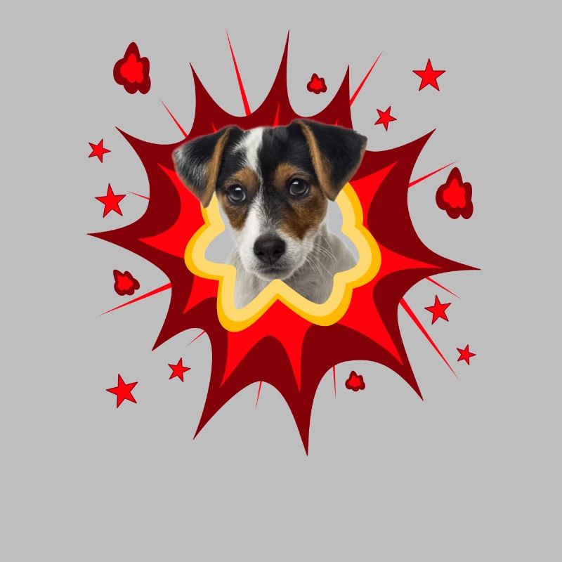 Comic Hund Design - Pow - Parson Russel Terrier