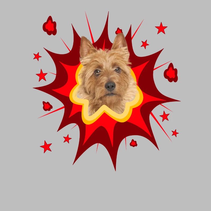 Comic Hund Design - Pow - Australian Terrier