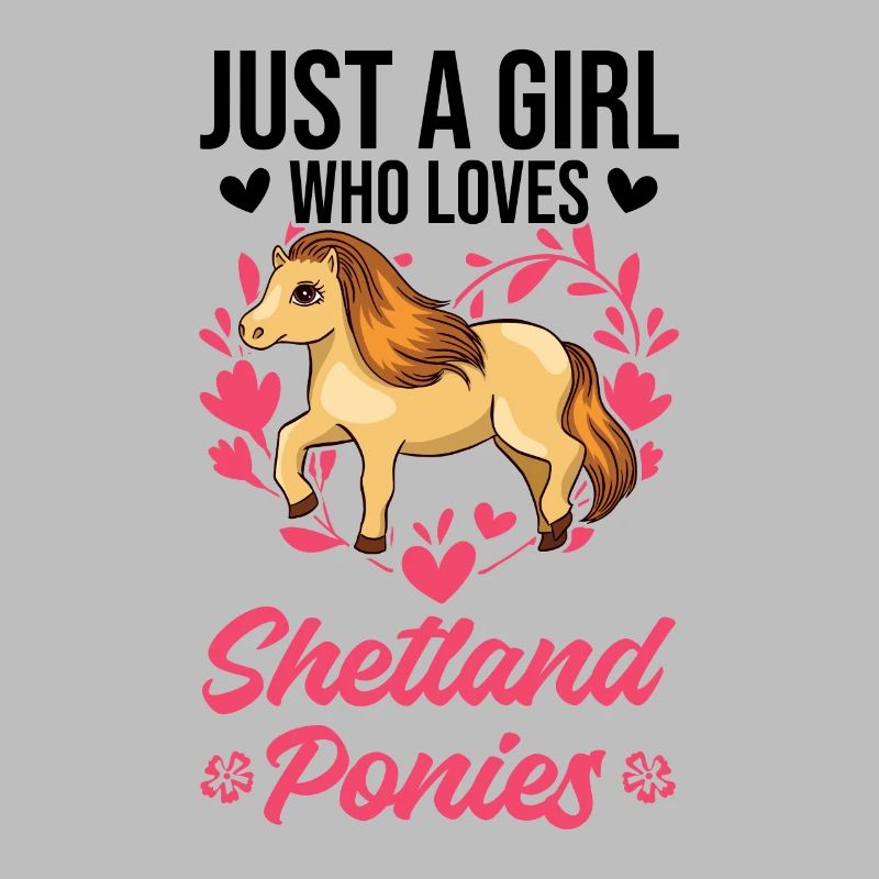 Shetland Pony Mädchen Shetland-Pony Shetty