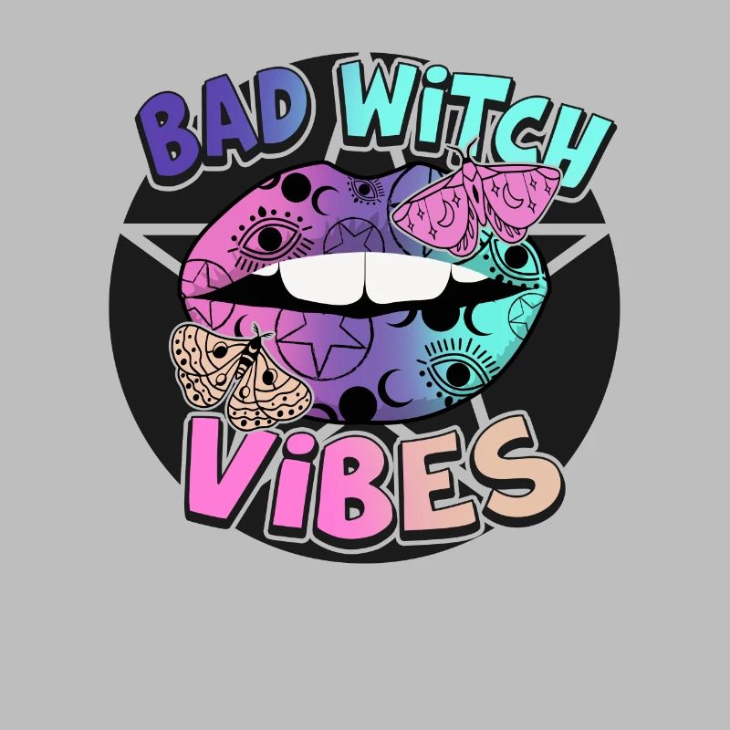Süßes oder Saures Bad Witch Vibes Halloween-Design