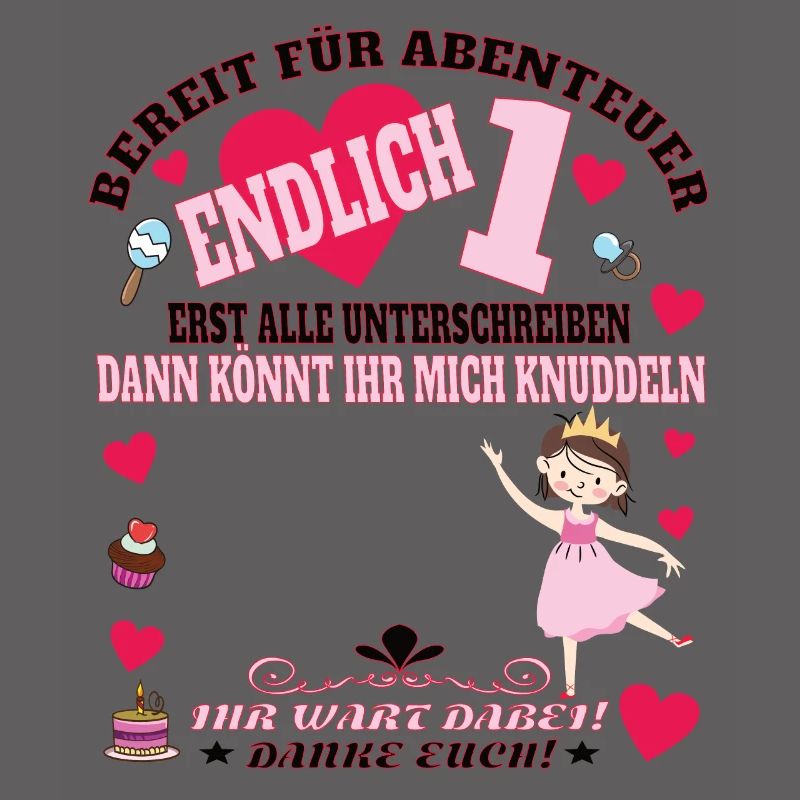 1. Geburtstag Mädchen & Junge Gästebuch