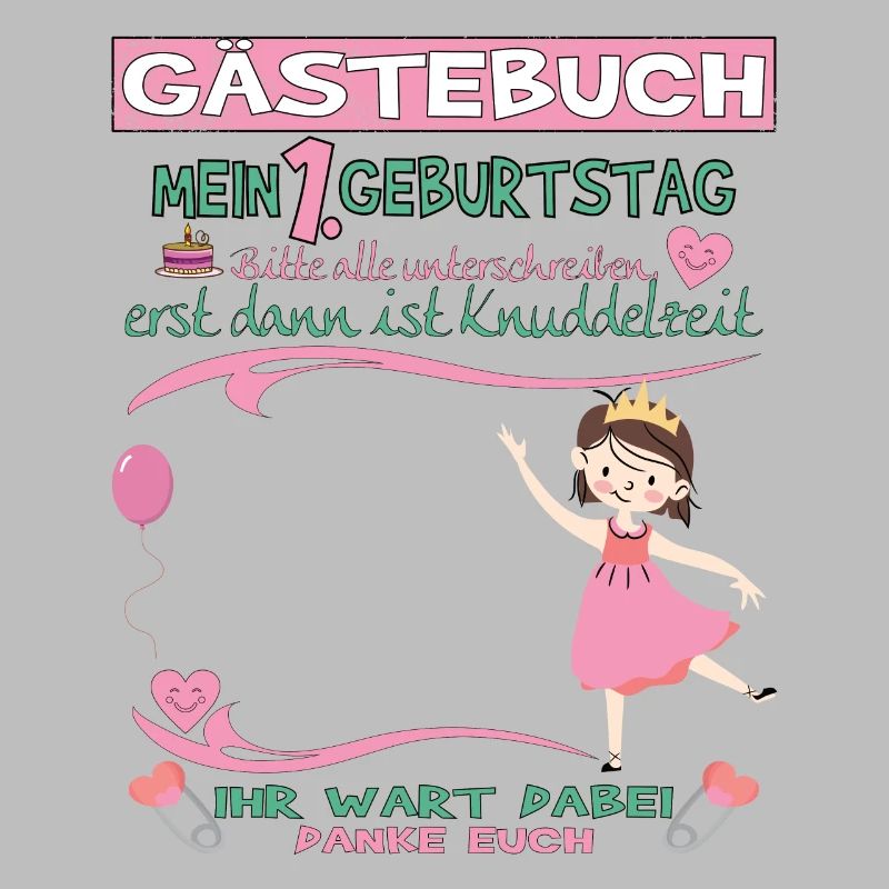 1. Geburtstag Mädchen & Junge Gästebuch
