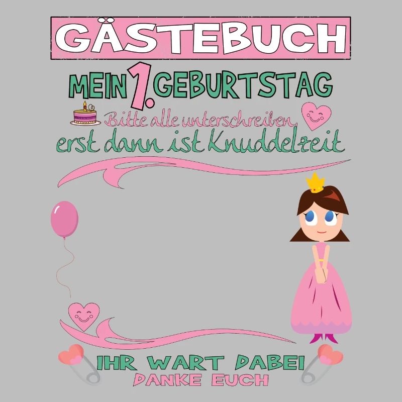 1. Geburtstag Mädchen & Junge Gästebuch