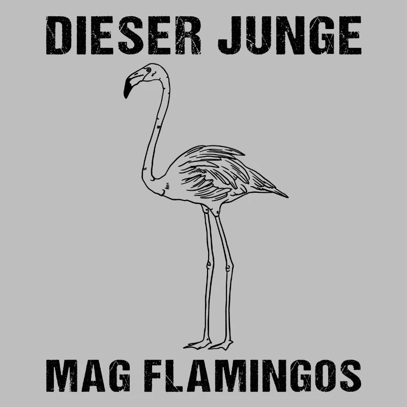 Junge & Flamingo Liebe Einzigartig Geschenk