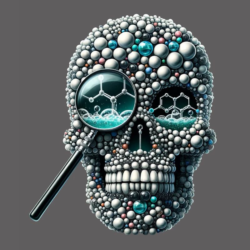 Molecular Skull Shirt Mole Day Science Enthusiast