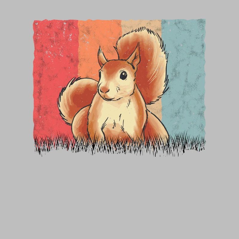 Eichhörnchen Retro Squirrel