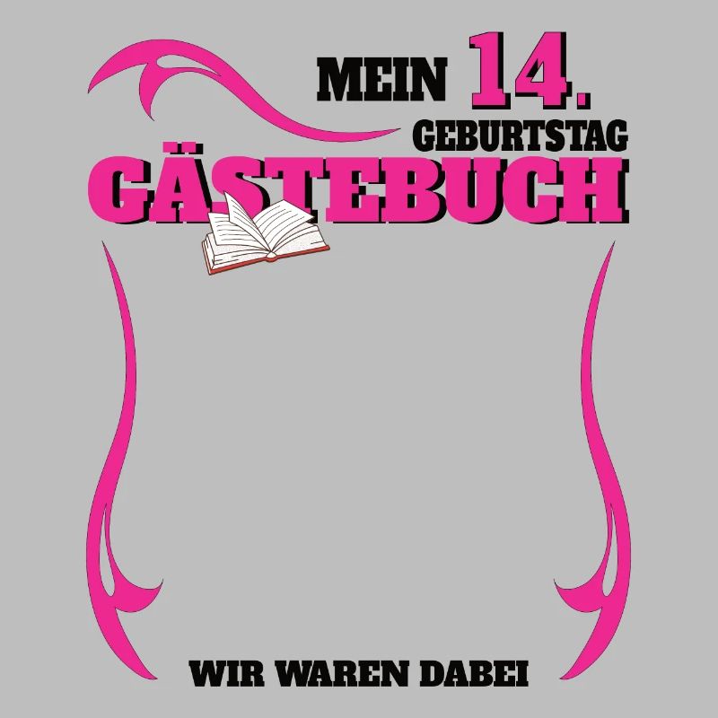 14. Geburtstag Mädchen & Junge Gästebuch