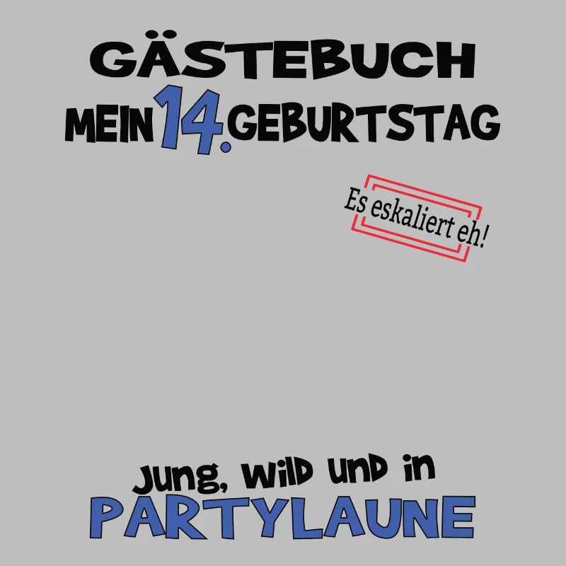 14. Geburtstag Mädchen & Junge Gästebuch