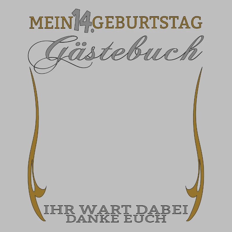 14. Geburtstag Mädchen & Junge Gästebuch