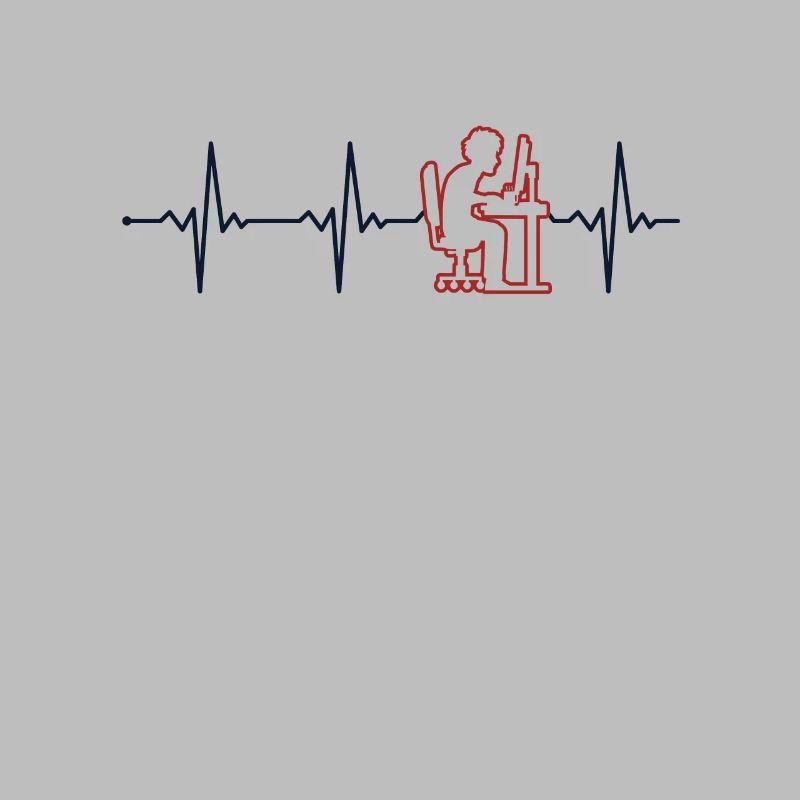 Programmer Heartbeat Softwareentwickler Coder