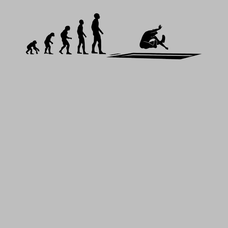 Athlète de saut en longueur Evolution - Cadeau